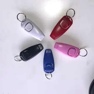Clicker con silbato varios colores