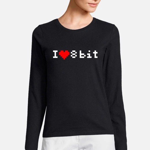I ♥ 8 bit love (letras blancas)