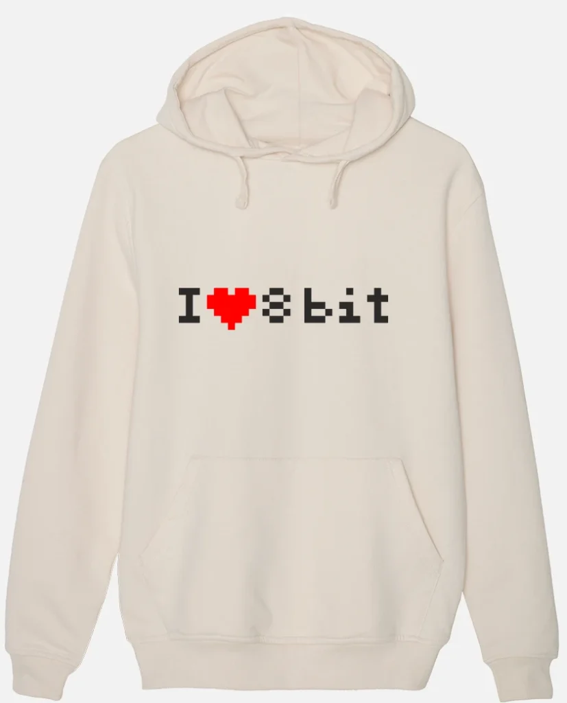 I ♥ 8 bit love (letras negras)