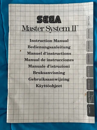Manual de instrucciones Máster System II
