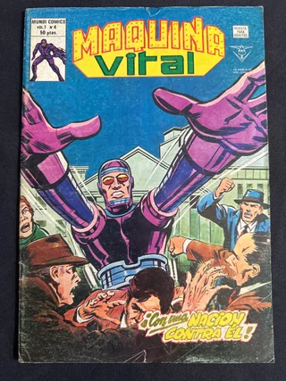 Máquina Vital vol.1 nº4 Mundi Cómics 1980