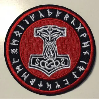 Parche para ropa Martillo Thor Mjolnir