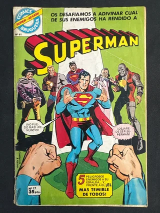 Superman nº 17 cómics bruguera 1979